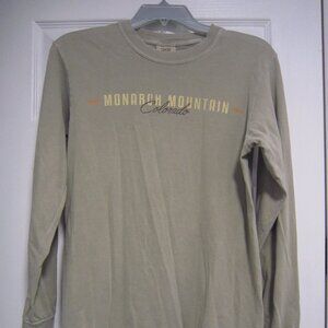 Comfort Colors Monarch Mountain Colorado Long Sleeve T-Shirt Size S